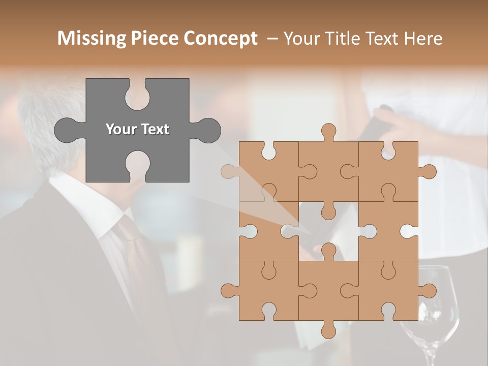 A Man In A Suit Holding A Bottle Of Wine PowerPoint Template