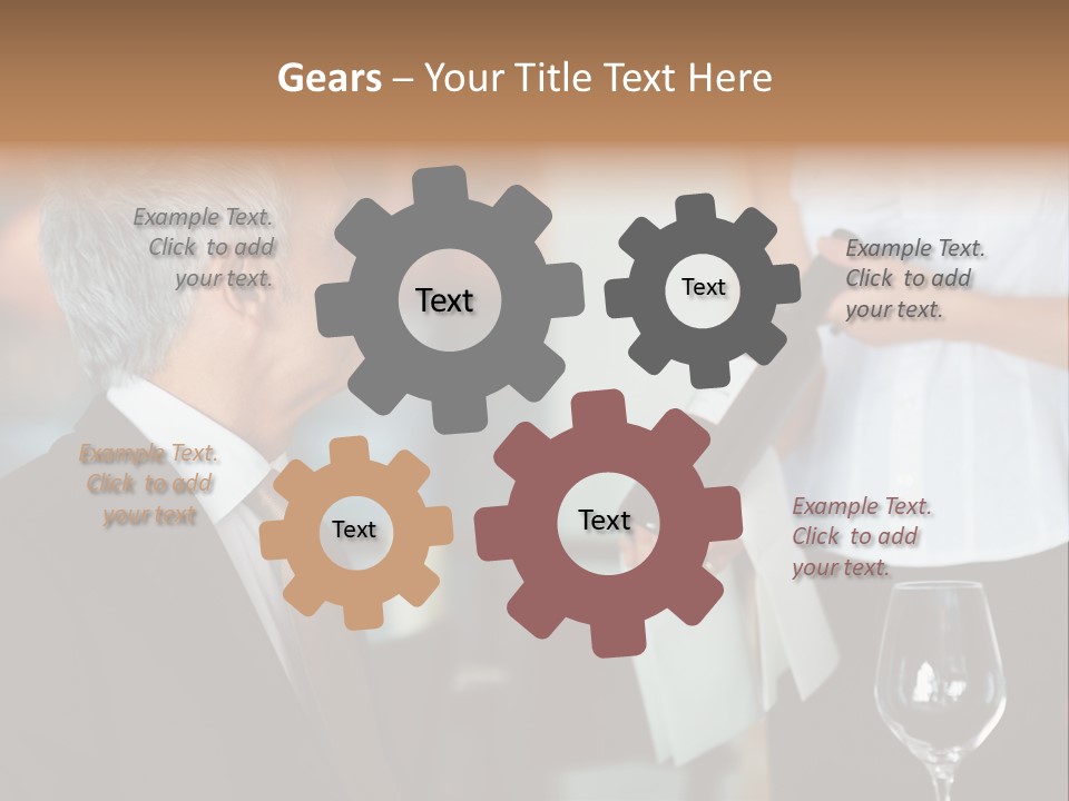 A Man In A Suit Holding A Bottle Of Wine PowerPoint Template