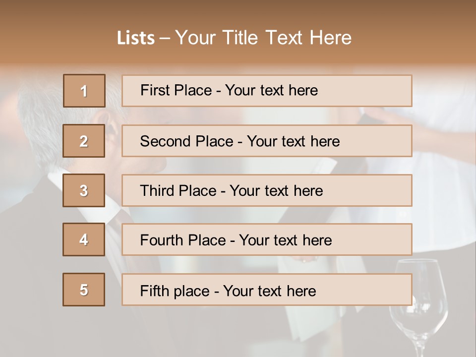 A Man In A Suit Holding A Bottle Of Wine PowerPoint Template