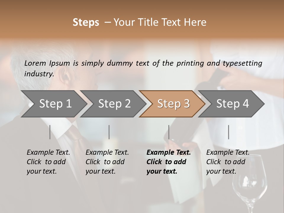 A Man In A Suit Holding A Bottle Of Wine PowerPoint Template