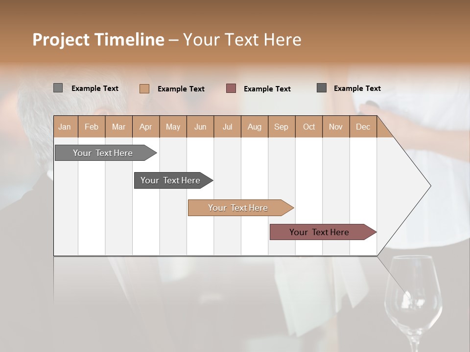 A Man In A Suit Holding A Bottle Of Wine PowerPoint Template