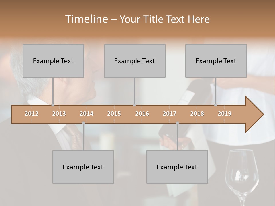 A Man In A Suit Holding A Bottle Of Wine PowerPoint Template