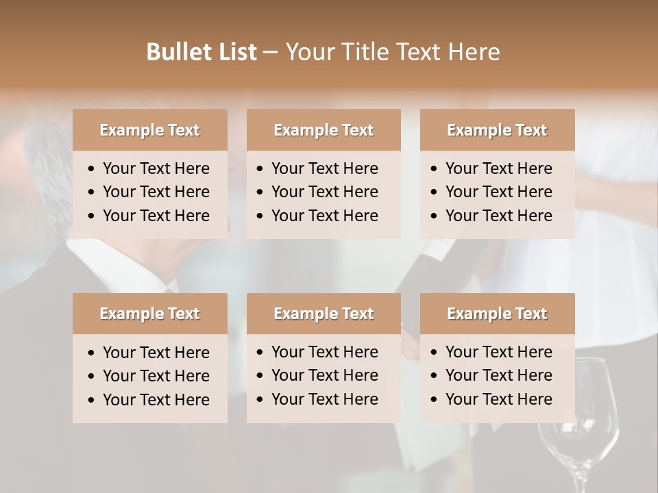 A Man In A Suit Holding A Bottle Of Wine PowerPoint Template