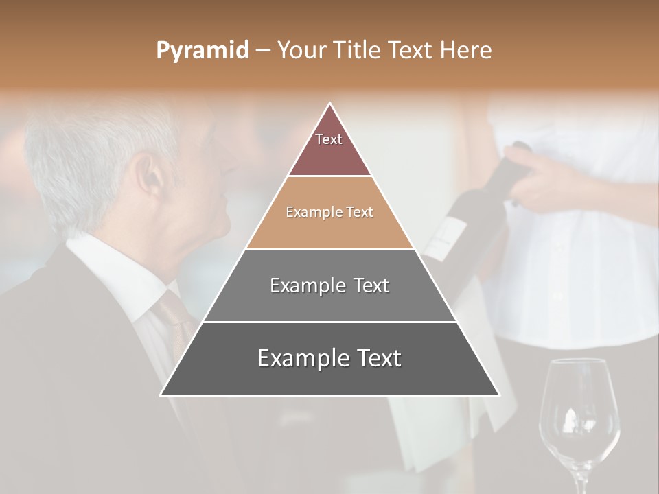 A Man In A Suit Holding A Bottle Of Wine PowerPoint Template