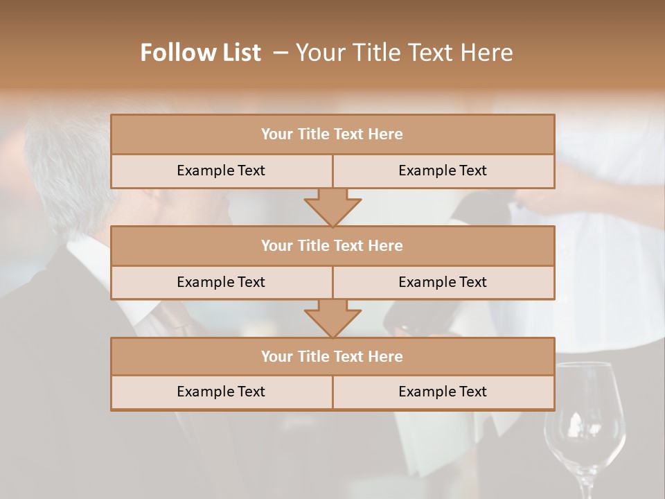 A Man In A Suit Holding A Bottle Of Wine PowerPoint Template