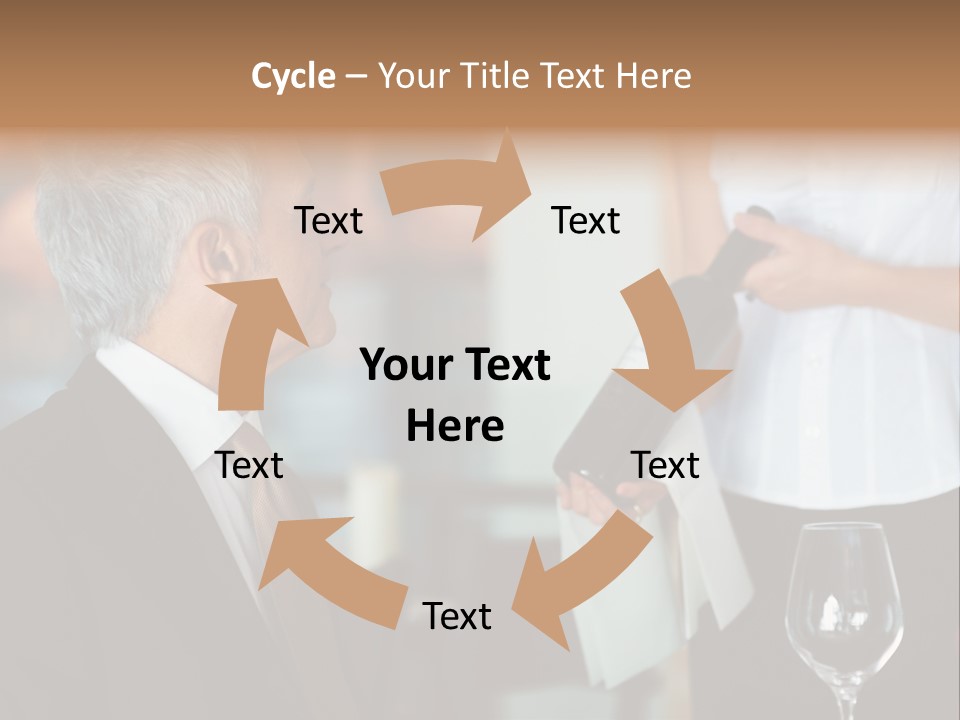 A Man In A Suit Holding A Bottle Of Wine PowerPoint Template