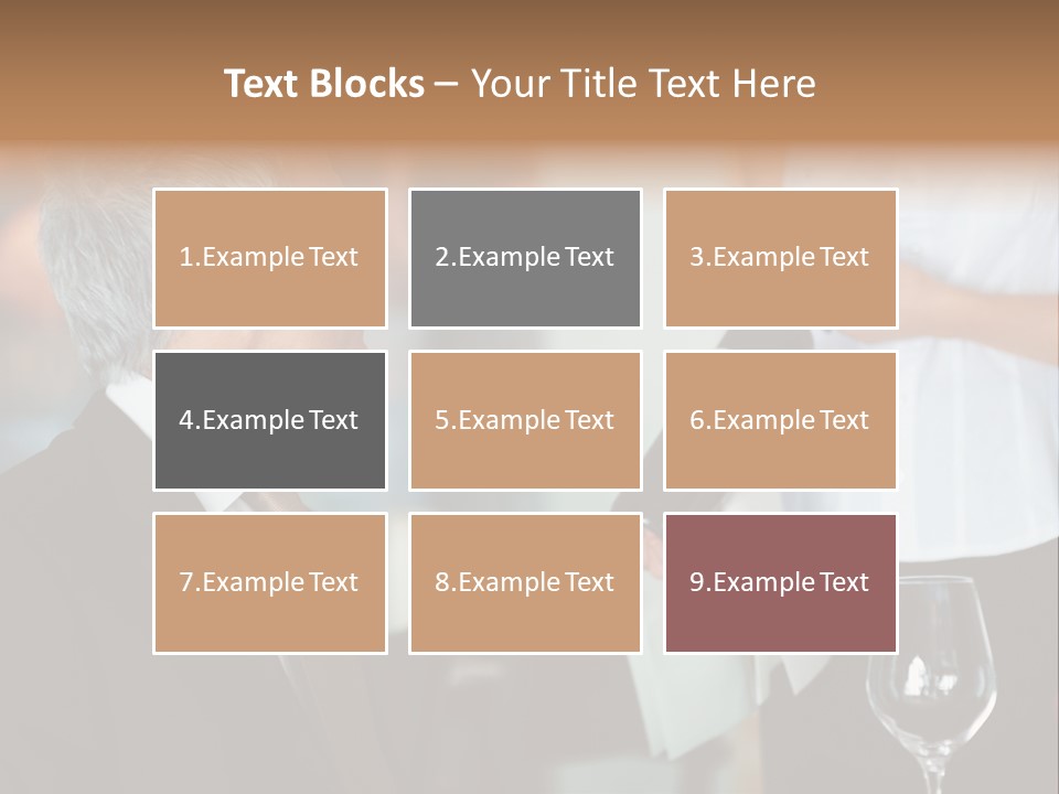 A Man In A Suit Holding A Bottle Of Wine PowerPoint Template