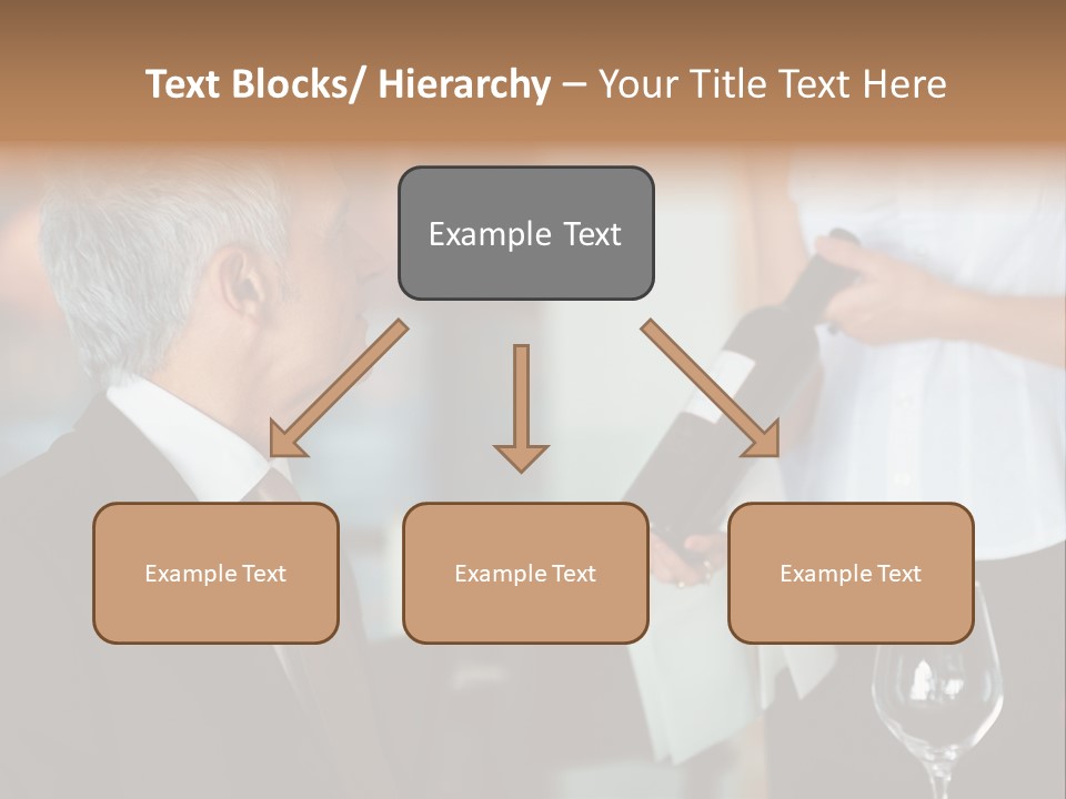 A Man In A Suit Holding A Bottle Of Wine PowerPoint Template