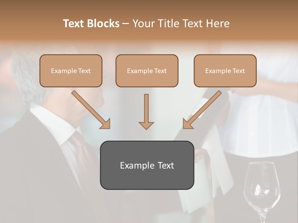 A Man In A Suit Holding A Bottle Of Wine PowerPoint Template