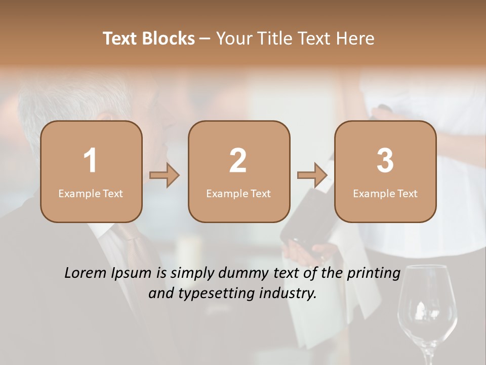 A Man In A Suit Holding A Bottle Of Wine PowerPoint Template