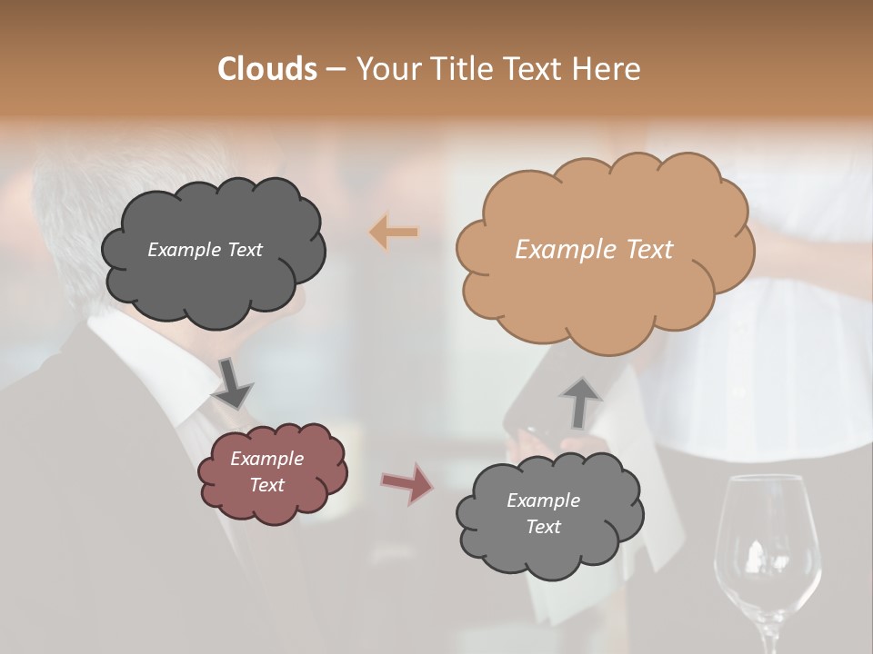 A Man In A Suit Holding A Bottle Of Wine PowerPoint Template