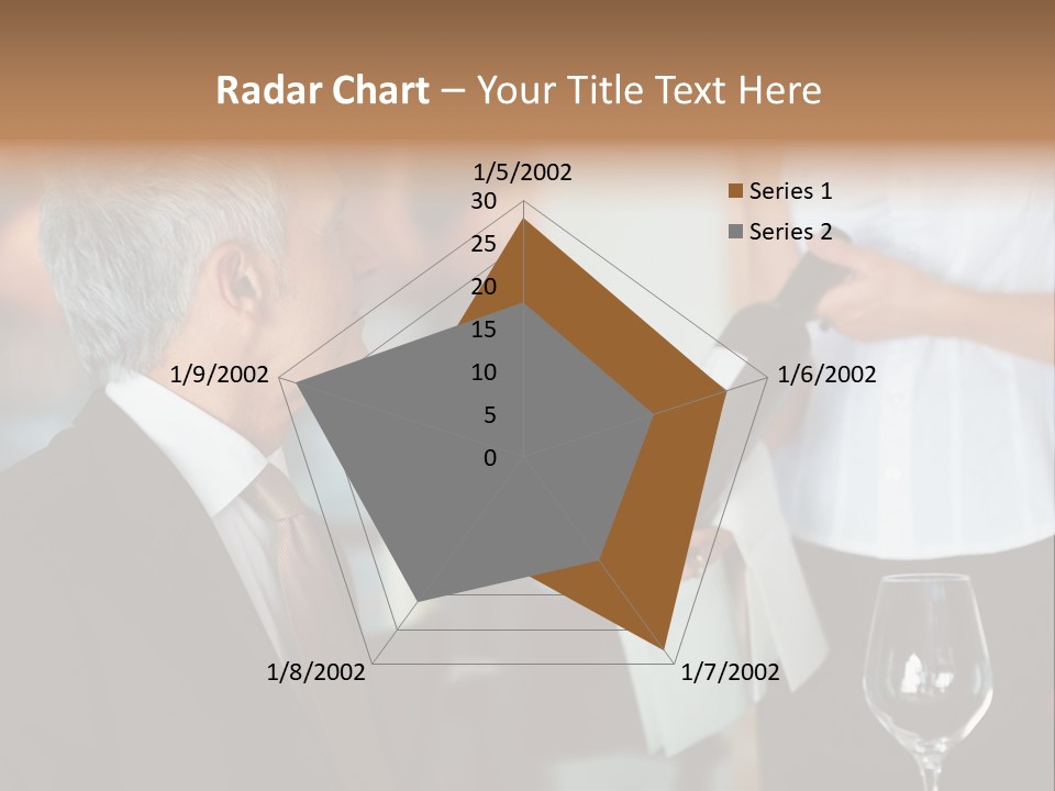 A Man In A Suit Holding A Bottle Of Wine PowerPoint Template