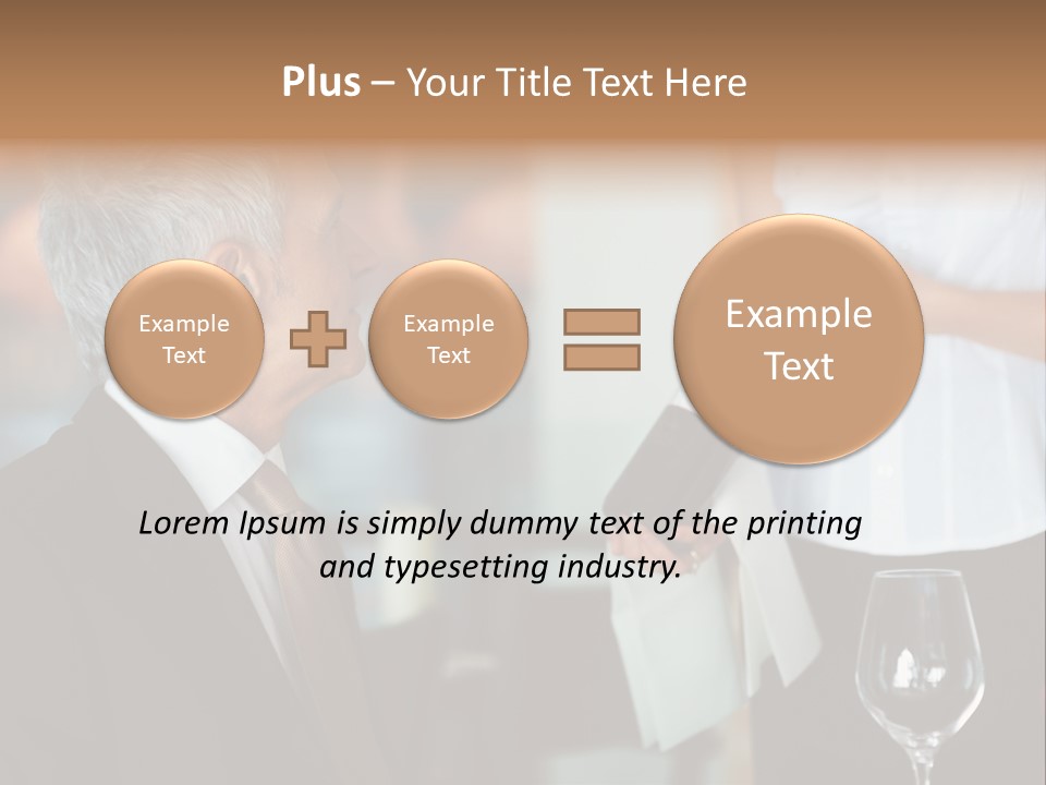 A Man In A Suit Holding A Bottle Of Wine PowerPoint Template