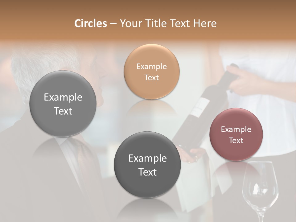 A Man In A Suit Holding A Bottle Of Wine PowerPoint Template