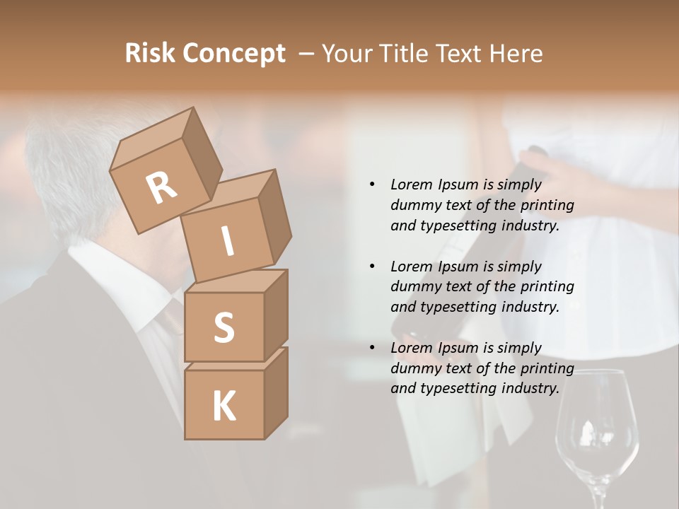 A Man In A Suit Holding A Bottle Of Wine PowerPoint Template