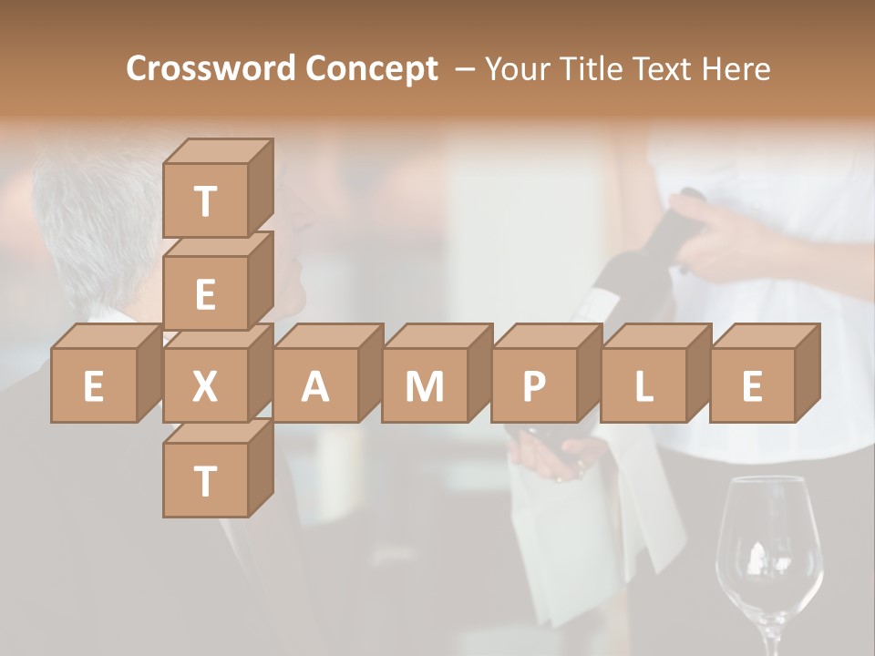 A Man In A Suit Holding A Bottle Of Wine PowerPoint Template