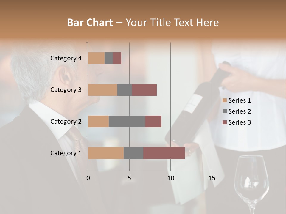 A Man In A Suit Holding A Bottle Of Wine PowerPoint Template