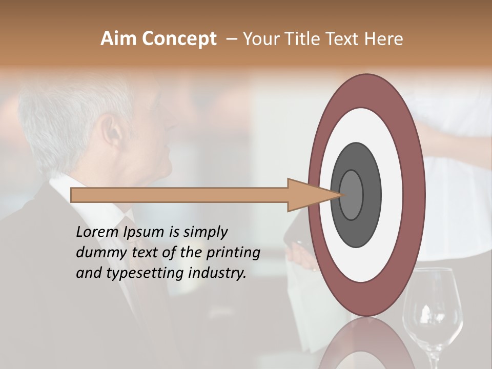 A Man In A Suit Holding A Bottle Of Wine PowerPoint Template