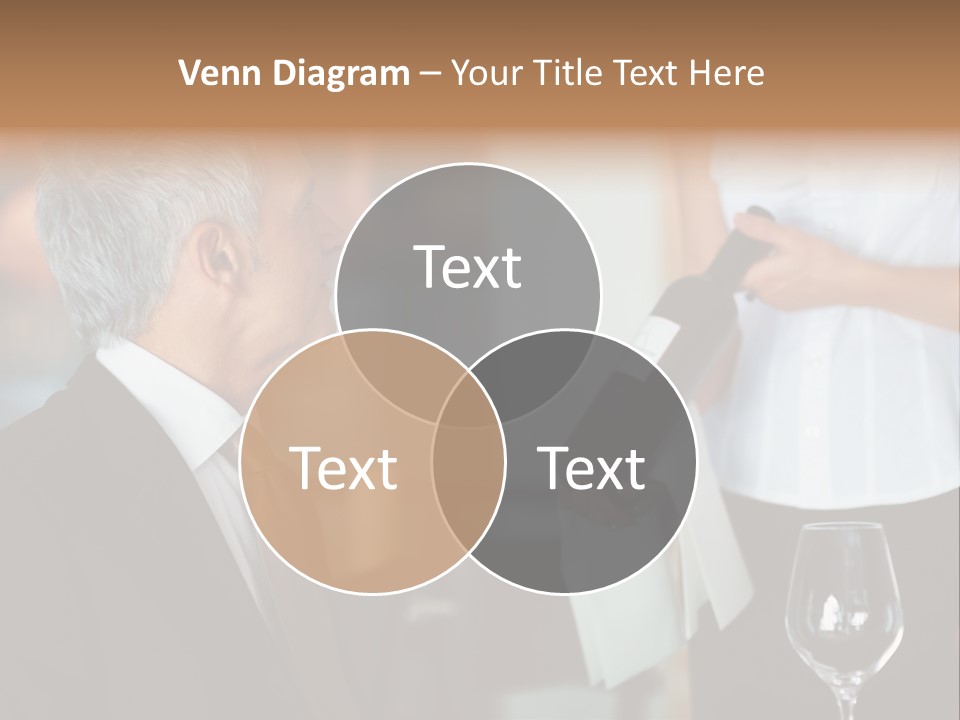 A Man In A Suit Holding A Bottle Of Wine PowerPoint Template