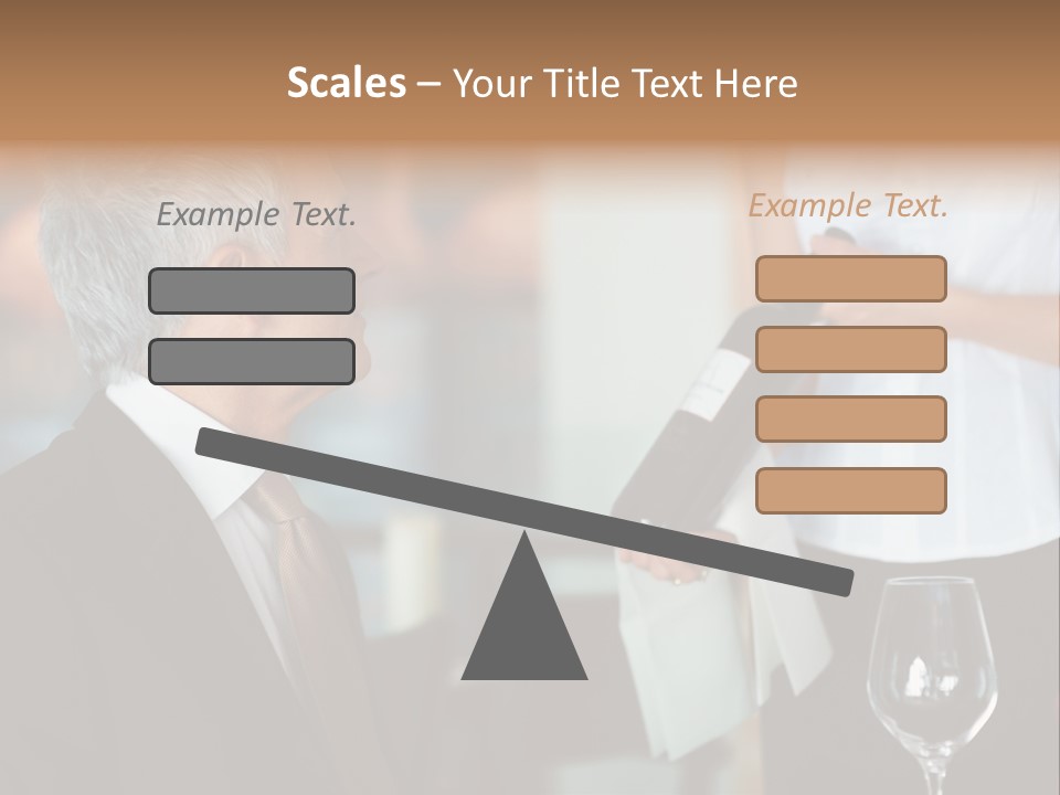 A Man In A Suit Holding A Bottle Of Wine PowerPoint Template