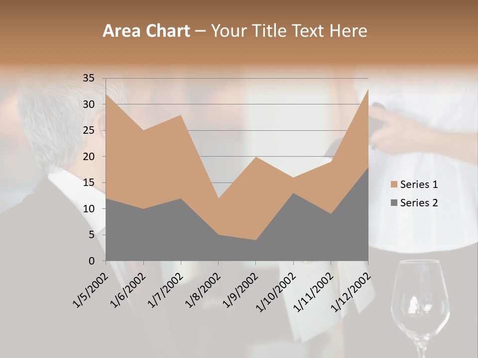 A Man In A Suit Holding A Bottle Of Wine PowerPoint Template