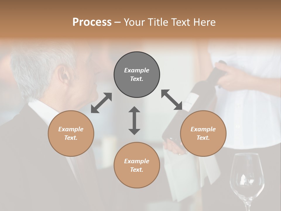 A Man In A Suit Holding A Bottle Of Wine PowerPoint Template