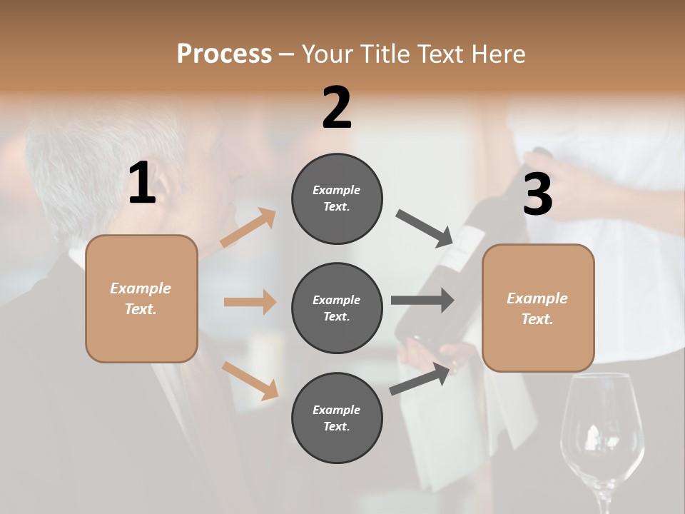 A Man In A Suit Holding A Bottle Of Wine PowerPoint Template