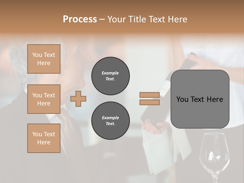 A Man In A Suit Holding A Bottle Of Wine PowerPoint Template