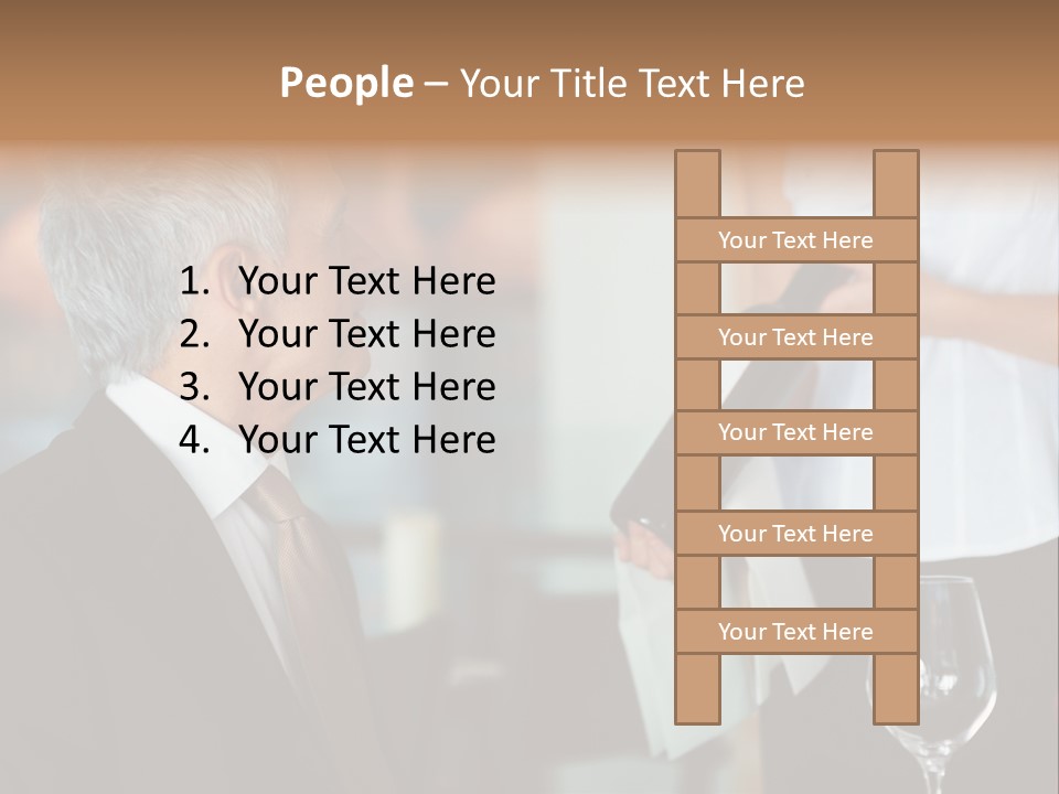 A Man In A Suit Holding A Bottle Of Wine PowerPoint Template