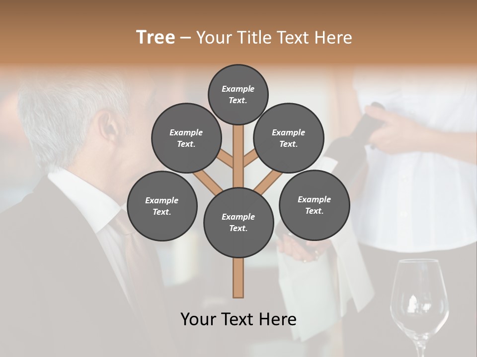 A Man In A Suit Holding A Bottle Of Wine PowerPoint Template