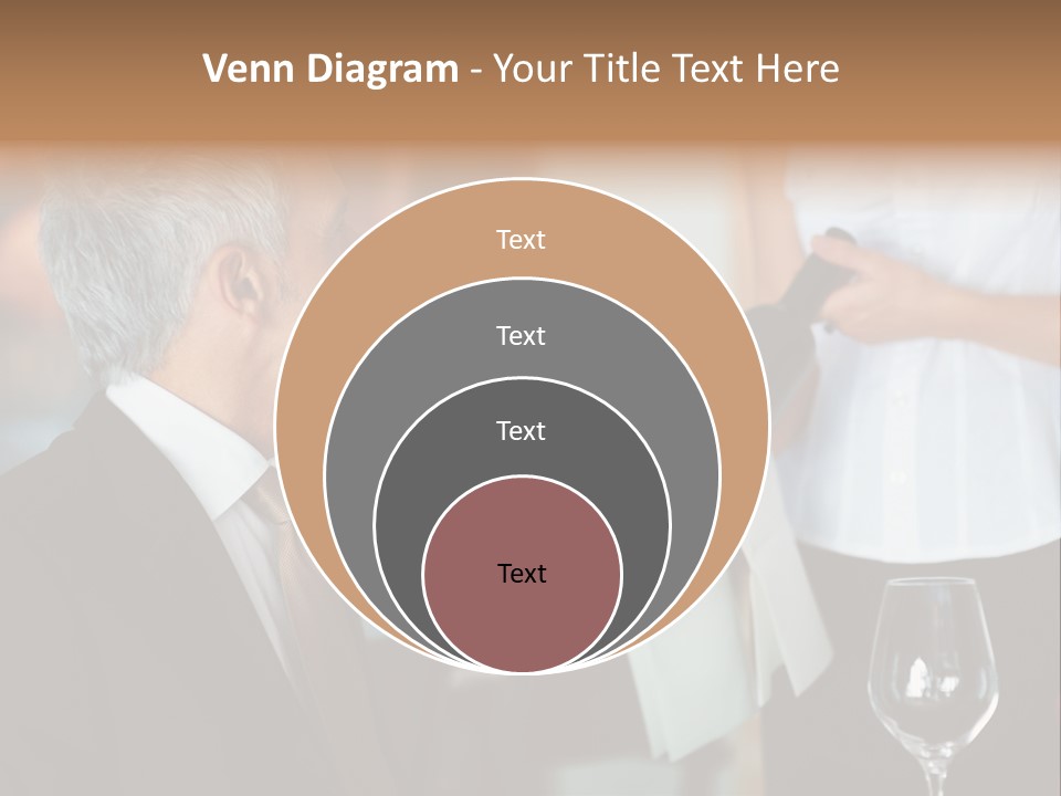 A Man In A Suit Holding A Bottle Of Wine PowerPoint Template