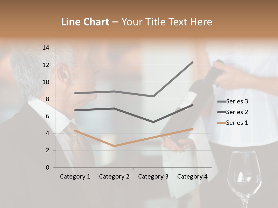 A Man In A Suit Holding A Bottle Of Wine PowerPoint Template