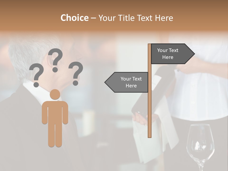 A Man In A Suit Holding A Bottle Of Wine PowerPoint Template