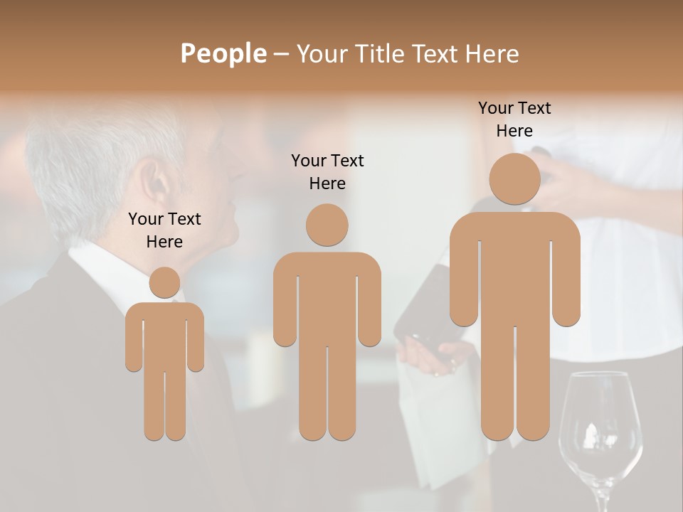 A Man In A Suit Holding A Bottle Of Wine PowerPoint Template