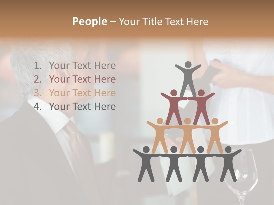 A Man In A Suit Holding A Bottle Of Wine PowerPoint Template