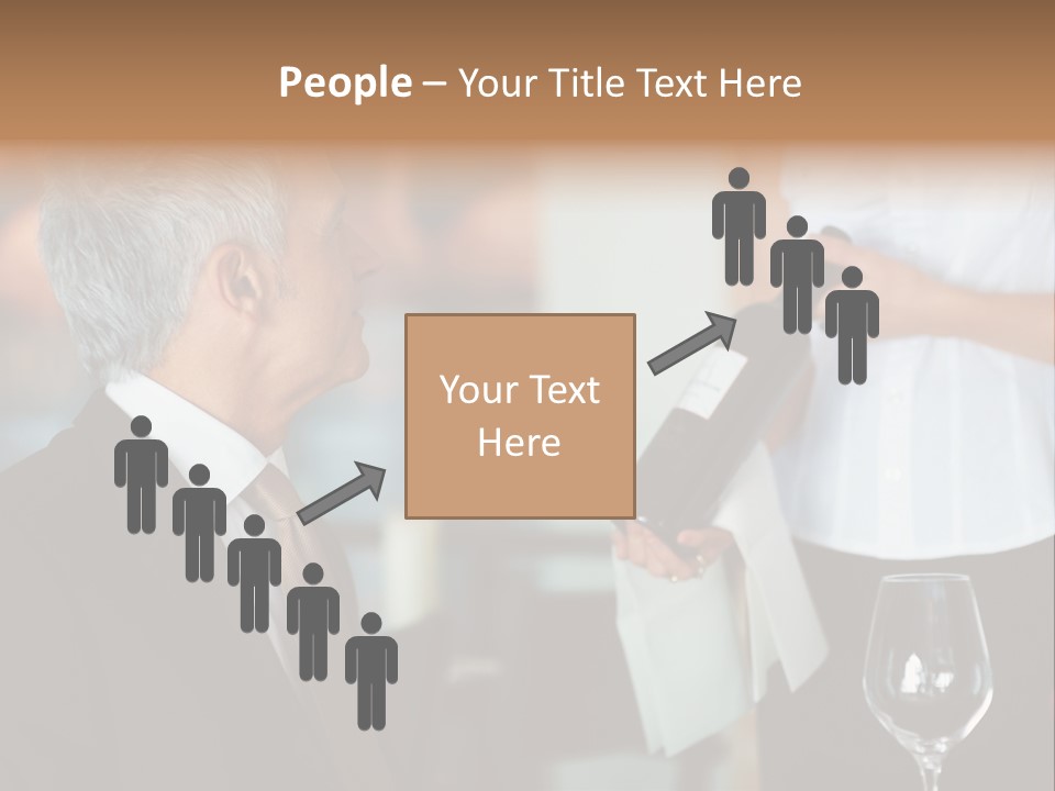 A Man In A Suit Holding A Bottle Of Wine PowerPoint Template