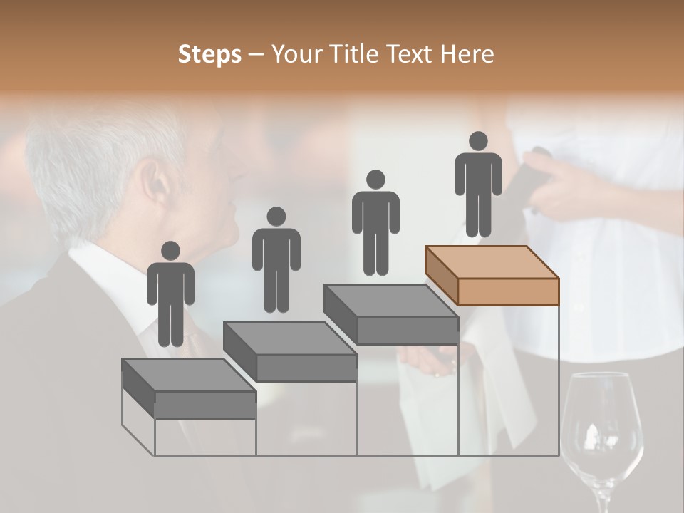 A Man In A Suit Holding A Bottle Of Wine PowerPoint Template