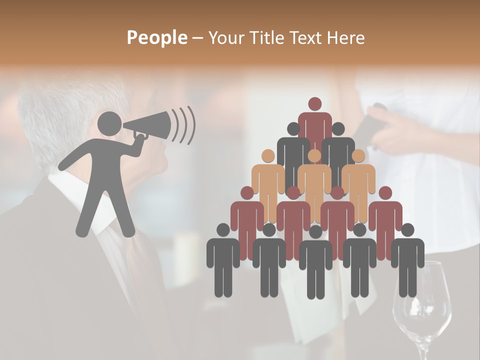 A Man In A Suit Holding A Bottle Of Wine PowerPoint Template