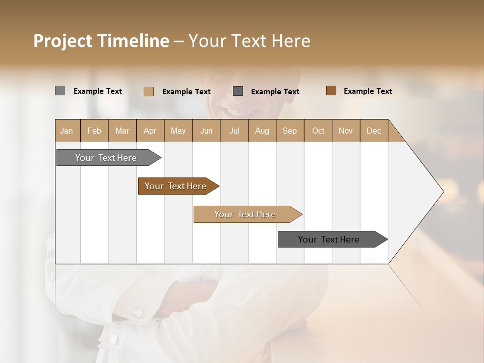 A Chef Standing In Front Of A Counter With His Arms Crossed PowerPoint Template