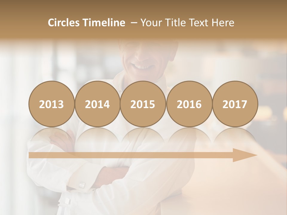 A Chef Standing In Front Of A Counter With His Arms Crossed PowerPoint Template