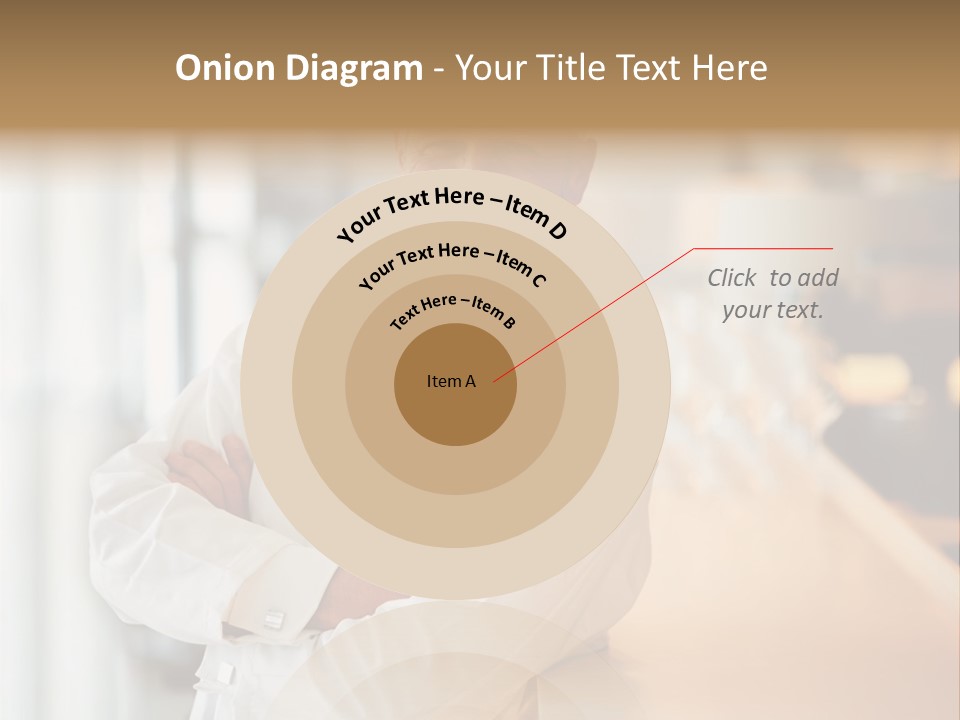 A Chef Standing In Front Of A Counter With His Arms Crossed PowerPoint Template