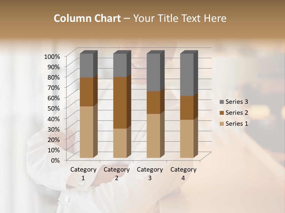 A Chef Standing In Front Of A Counter With His Arms Crossed PowerPoint Template