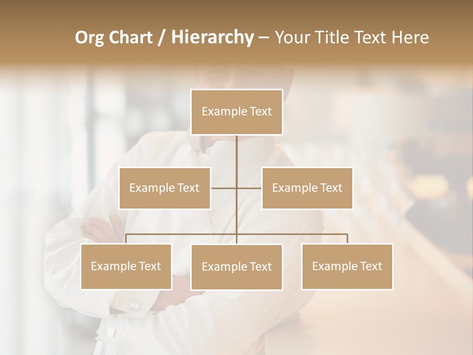A Chef Standing In Front Of A Counter With His Arms Crossed PowerPoint Template