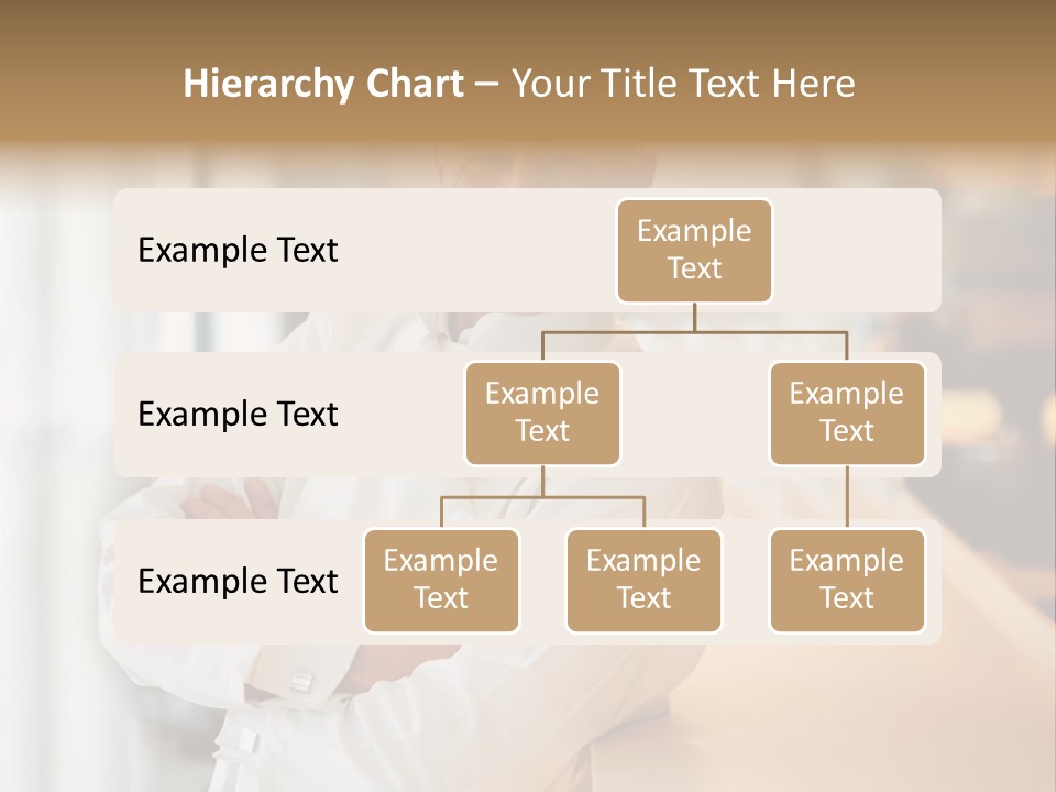 A Chef Standing In Front Of A Counter With His Arms Crossed PowerPoint Template
