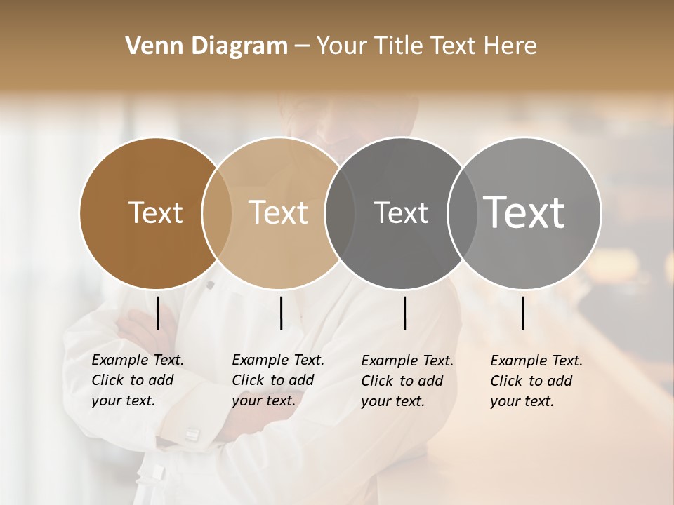 A Chef Standing In Front Of A Counter With His Arms Crossed PowerPoint Template