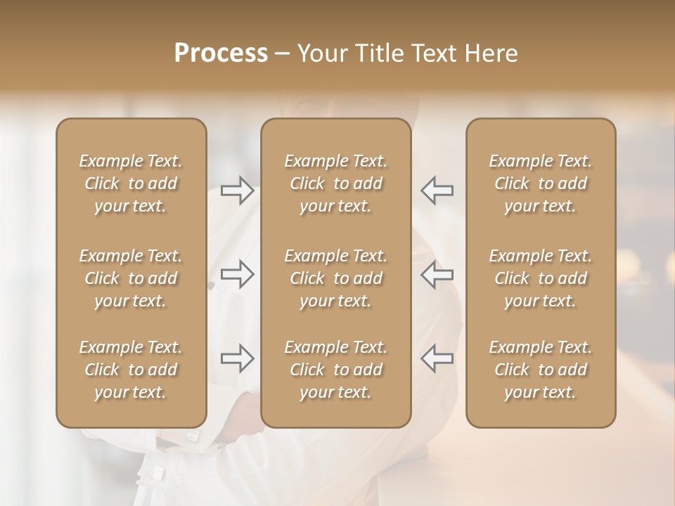 A Chef Standing In Front Of A Counter With His Arms Crossed PowerPoint Template
