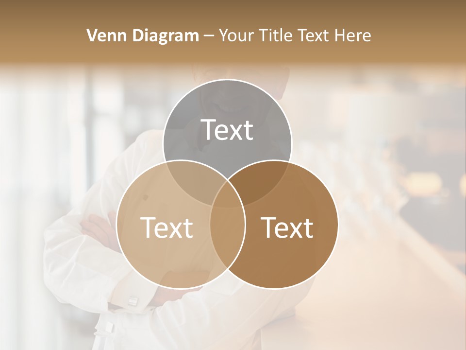 A Chef Standing In Front Of A Counter With His Arms Crossed PowerPoint Template