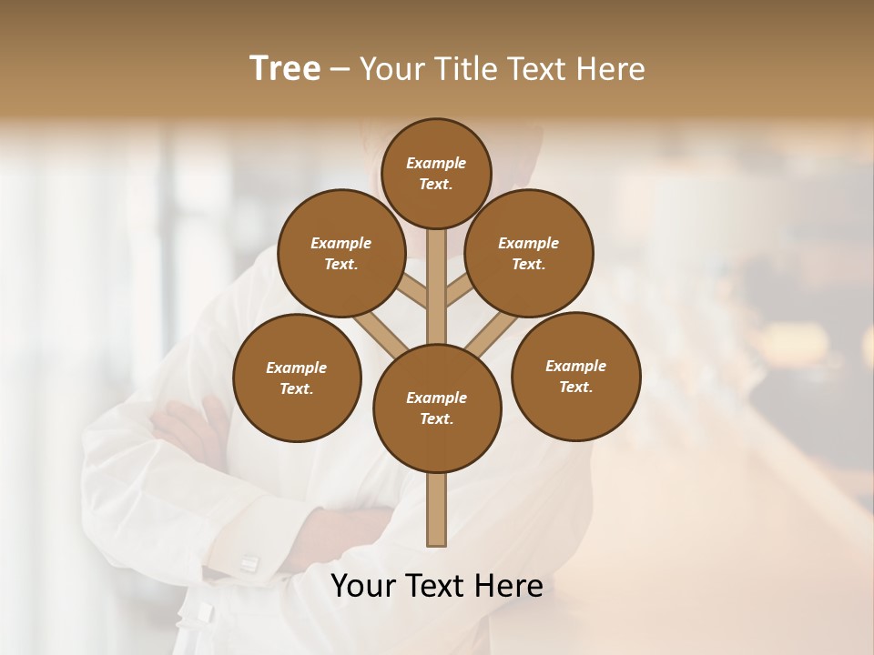 A Chef Standing In Front Of A Counter With His Arms Crossed PowerPoint Template