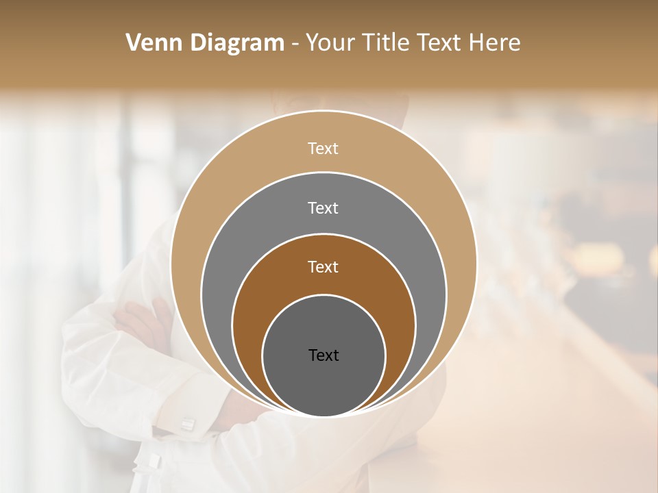 A Chef Standing In Front Of A Counter With His Arms Crossed PowerPoint Template
