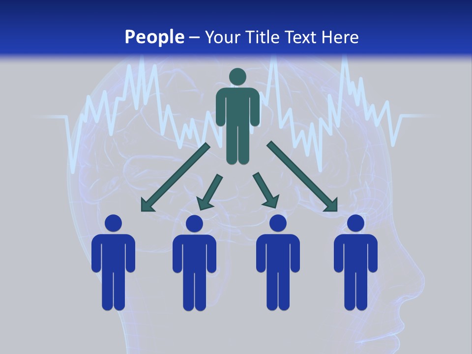 Males Crowded Hands PowerPoint Template